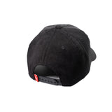 Ruckus Company Built For Chaos Snapback Hat Black Corduroy with Red Patch