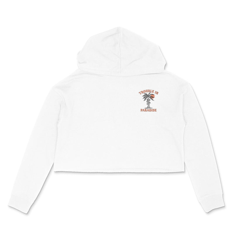 Ruckus Co. Trouble in Paradise Women's Cropped Hoodie
