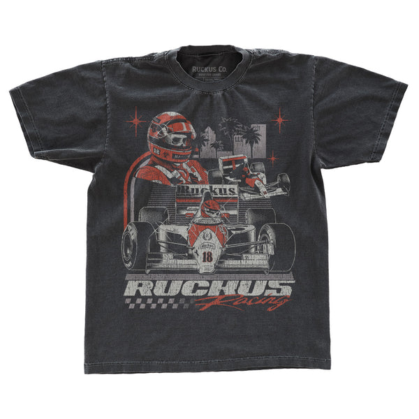 Ruckus Co. Racing Circuit 18 Formula 1 Shirt - Vintage Black