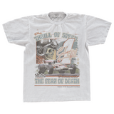 Ruckus Co. Thrill of Speed Overcomes The Fear of Death Graham Hill Formula 1 Shirt - White