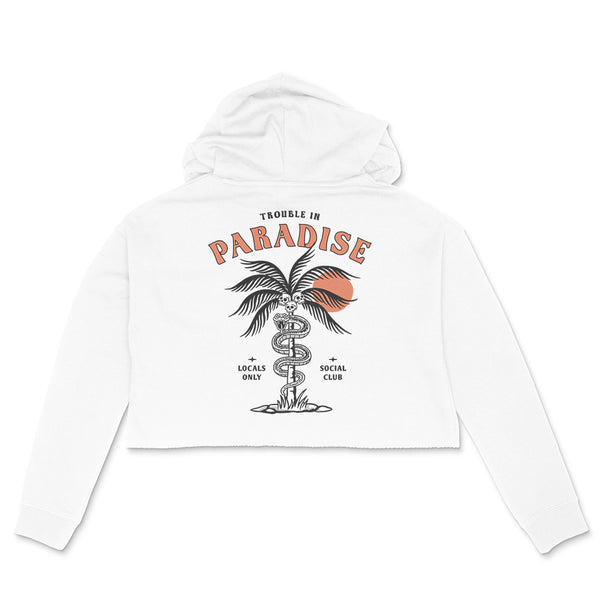 Ruckus Co. Trouble in Paradise Women's Cropped Hoodie