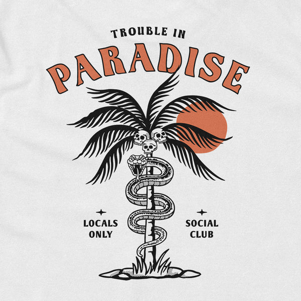 Ruckus Co. Trouble in Paradise Women's Cropped T-Shirt