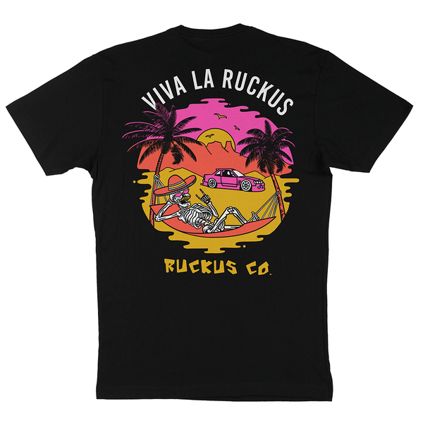 Viva La Ruckus Men's T-Shirt - Black