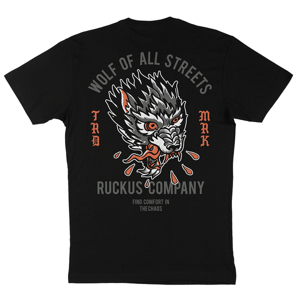 Street Wolf Men's T-Shirt - Black